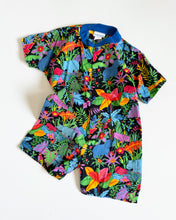 画像をギャラリービューアに読み込む, Vintage Stork Jungle AOP Rompers 4/5T (110cm)
