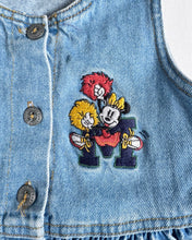 画像をギャラリービューアに読み込む, Vintage Disney Minnie Mouse Cheer Girl Denim Dress 4T (100cm)
