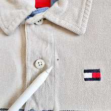 Load image into Gallery viewer, Vintage Y2K Tommy Hilfiger Beige Striped Polo Shirts 5T (110cm)
