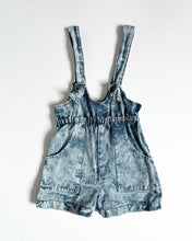 Load image into Gallery viewer, Vintage Acid Washed Denim Suspender Short Pants Kids 6/8 (120cm)
