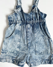 Load image into Gallery viewer, Vintage Acid Washed Denim Suspender Short Pants Kids 6/8 (120cm)
