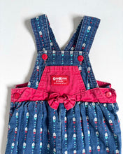 Load image into Gallery viewer, Vintage OshKosh B’gosh Denim/Flower Overall 18M (80cm)
