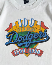 Load image into Gallery viewer, Vintage 1990 MLB LA Dodgers 100th Anniversary T-shirt 5T (110cm)
