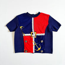 Load image into Gallery viewer, Vintage Nautical Navy Blue Tops 4T (100cm)
