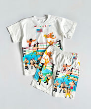 画像をギャラリービューアに読み込む, Vintage Wrestling AOP T-shirt &amp; Short Pants Set Kids 6 (115cm)
