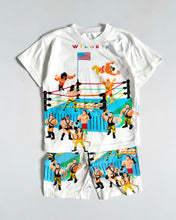 画像をギャラリービューアに読み込む, Vintage Wrestling AOP T-shirt &amp; Short Pants Set Kids 6 (115cm)
