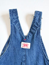 Load image into Gallery viewer, Vintage Round House Denim Overall &amp; Striped Shirt Set 5/6T (110-115cm)
