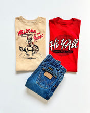 Load image into Gallery viewer, Vintage “Hi Y’all” T-shirt, USED Cowboy and Wrangler Denim 3pc Set 3T (95cm)
