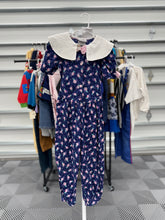 画像をギャラリービューアに読み込む, Vintage Floral Rompers 6X (115-120cm)
