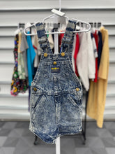 画像をギャラリービューアに読み込む, Vintage OshKosh B’gosh Acid Wash Denim Short Overall 4T (100cm)
