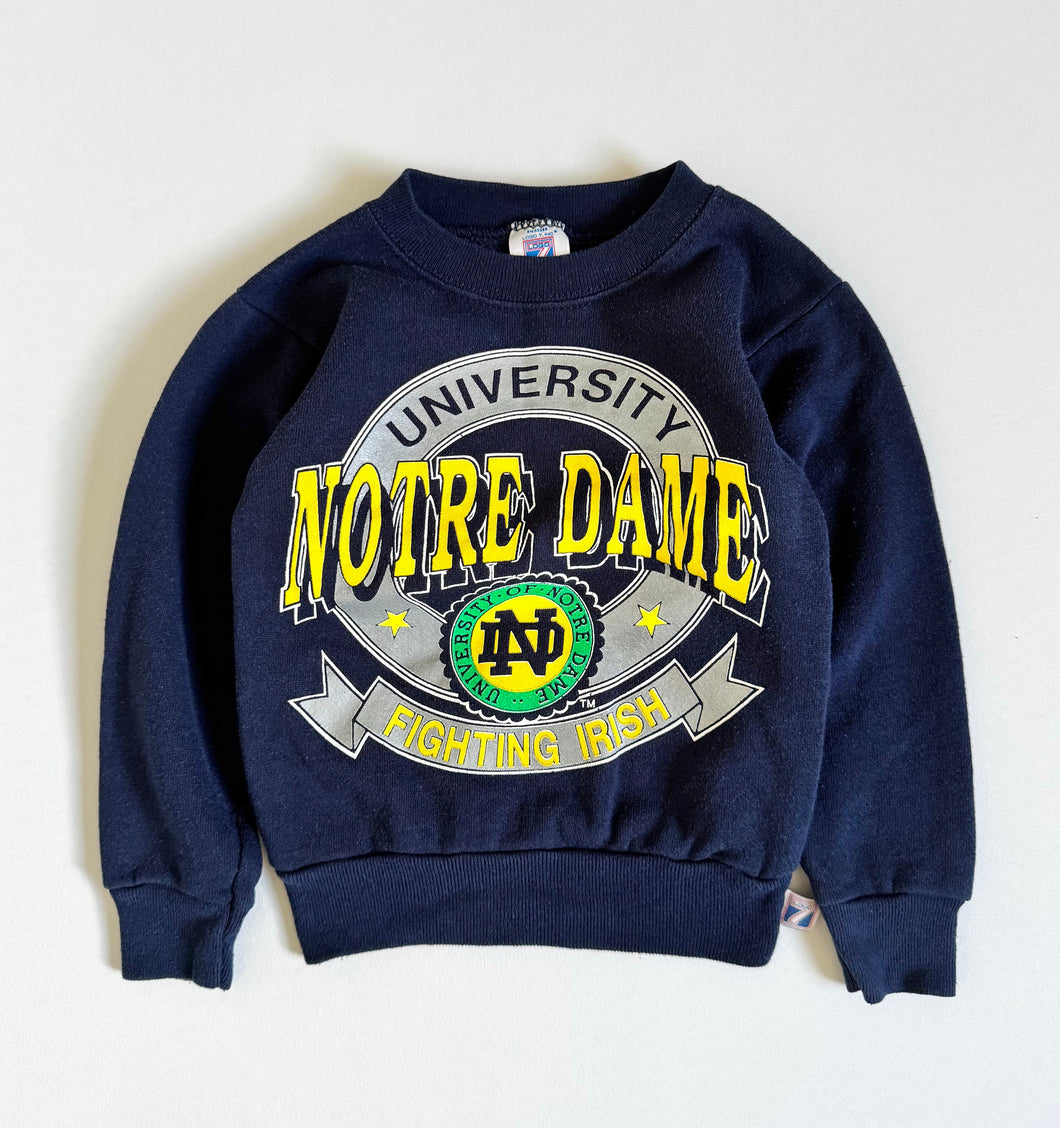 Vintage University Notre Dame Fighting Irish Sweatshirt 4T (100cm)