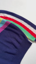 Load and play video in Gallery viewer, Vintage Rainbow Stripes Knit Sweater 6 (110-120cm)
