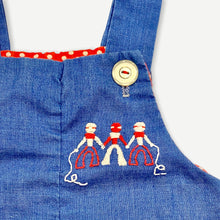 Load image into Gallery viewer, Vintage Wrestler Embroidery Rompers/Shortallls
