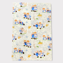 Load image into Gallery viewer, Vintage Raggedy Ann and Andy Twin Flat Sheet
