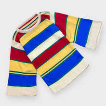 Load image into Gallery viewer, Vintage Rainbow Striped Flair Sleeve Knit 6/ (120cm)
