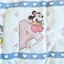 Load image into Gallery viewer, Vintage 1984 Disney Baby Mickey &amp; Minnie Mouse Crib Bed Bumper
