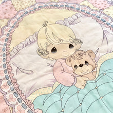 画像をギャラリービューアに読み込む, Vintage Precious Moments Crib Quilt Blanket and Bumpers
