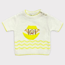 Load image into Gallery viewer, Vintage Little Angel Animal Embroidery Knit Shirts 0-3M
