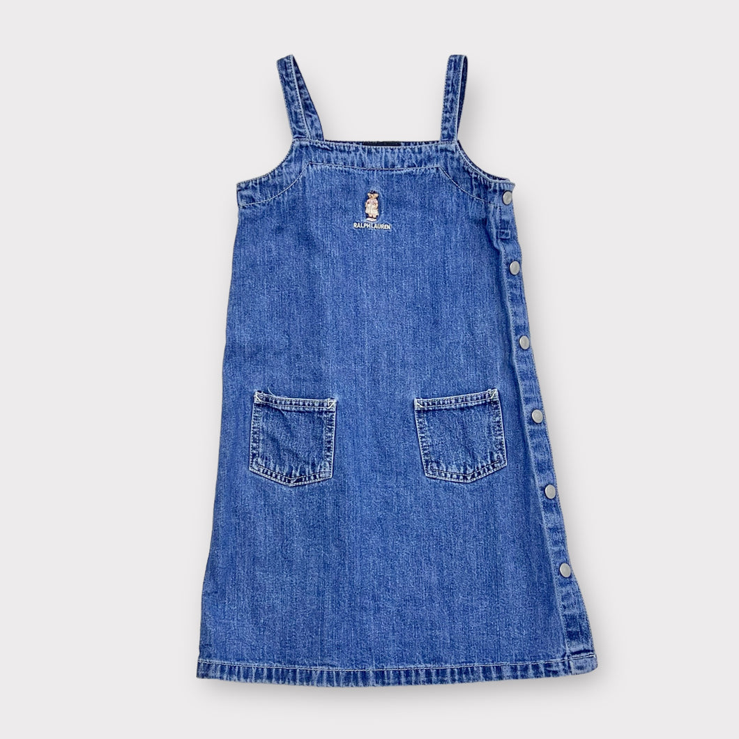 Y2K Ralph Lauren Bear Denim Dress 6X (120-130cm)