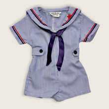 Load image into Gallery viewer, Vintage Good Lad Nautical Sailor Striped Rompers 6-9M (65-70cm)
