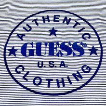 Load image into Gallery viewer, Vintage Guess Striped Shirts Navy Blue 6-6X (120cm)
