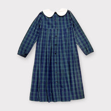 Load image into Gallery viewer, Strasburg Scotty Dog Green Plaids Smock Dress 8 (140cm)
