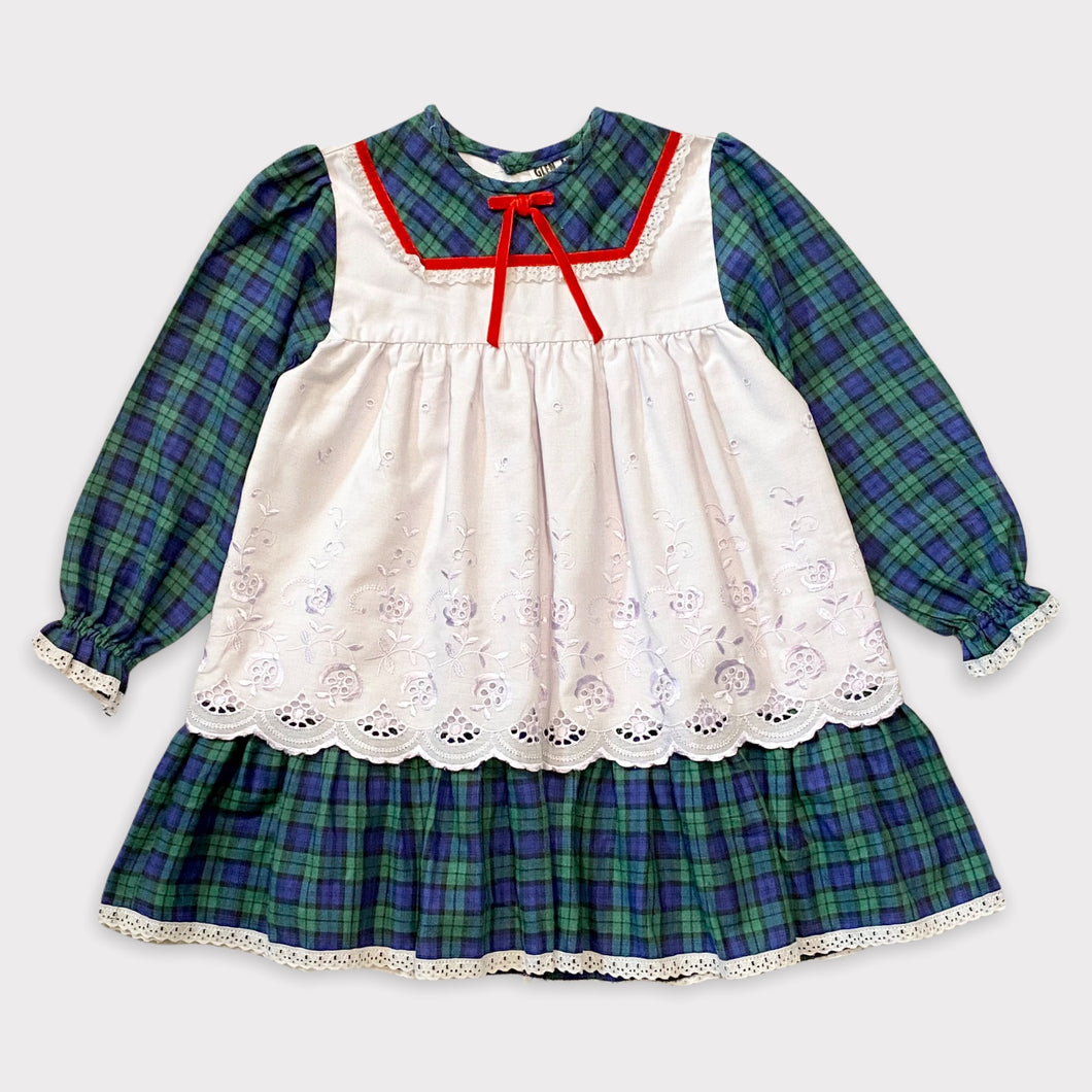 Vintage Glen Appin of Scotland Tartan Apron Dress 4yrs