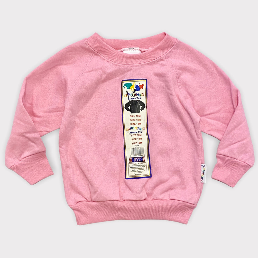 Vintage New/Deadstock Garanimals Pink Solid Sweatshirt 18M