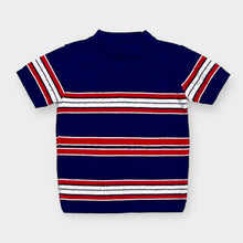 Load image into Gallery viewer, Vintage Donmoor Striped Knit Shirts Navy Blue 2/3T (90-95cm)
