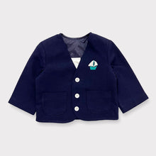 Load image into Gallery viewer, Vintage Nautical Yacht Embroidery Jacket Navy Blue 12M (75cm)
