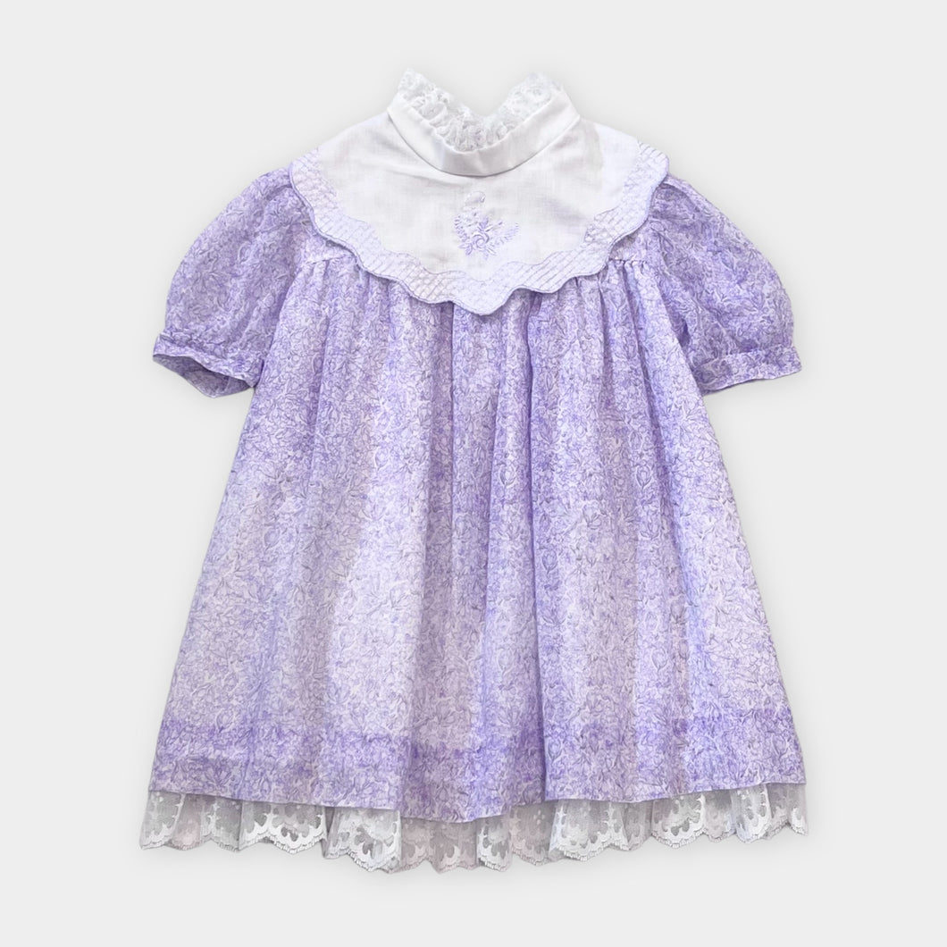 Vintage Bonnie Jean Lavender Purple Smock Dress 4T (95-100cm)