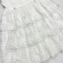 画像をギャラリービューアに読み込む, Vintage Martha’s Miniatures Sheer Lace Frilly Dress White 10 (140cm)
