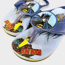 Load image into Gallery viewer, Vintage 1991 Dc Comics Inc. Batman Strap Flip Flops Size 9
