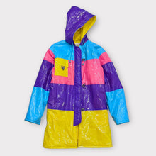 Load image into Gallery viewer, Vintage Pierre Boree Neon Colorblock Hoodie Enamel Jacket 14 (160cm)
