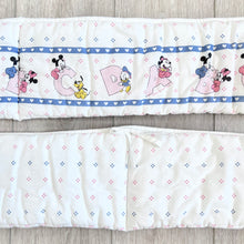 Load image into Gallery viewer, Vintage 1984 Disney Baby Mickey &amp; Minnie Mouse Crib Bed Bumper
