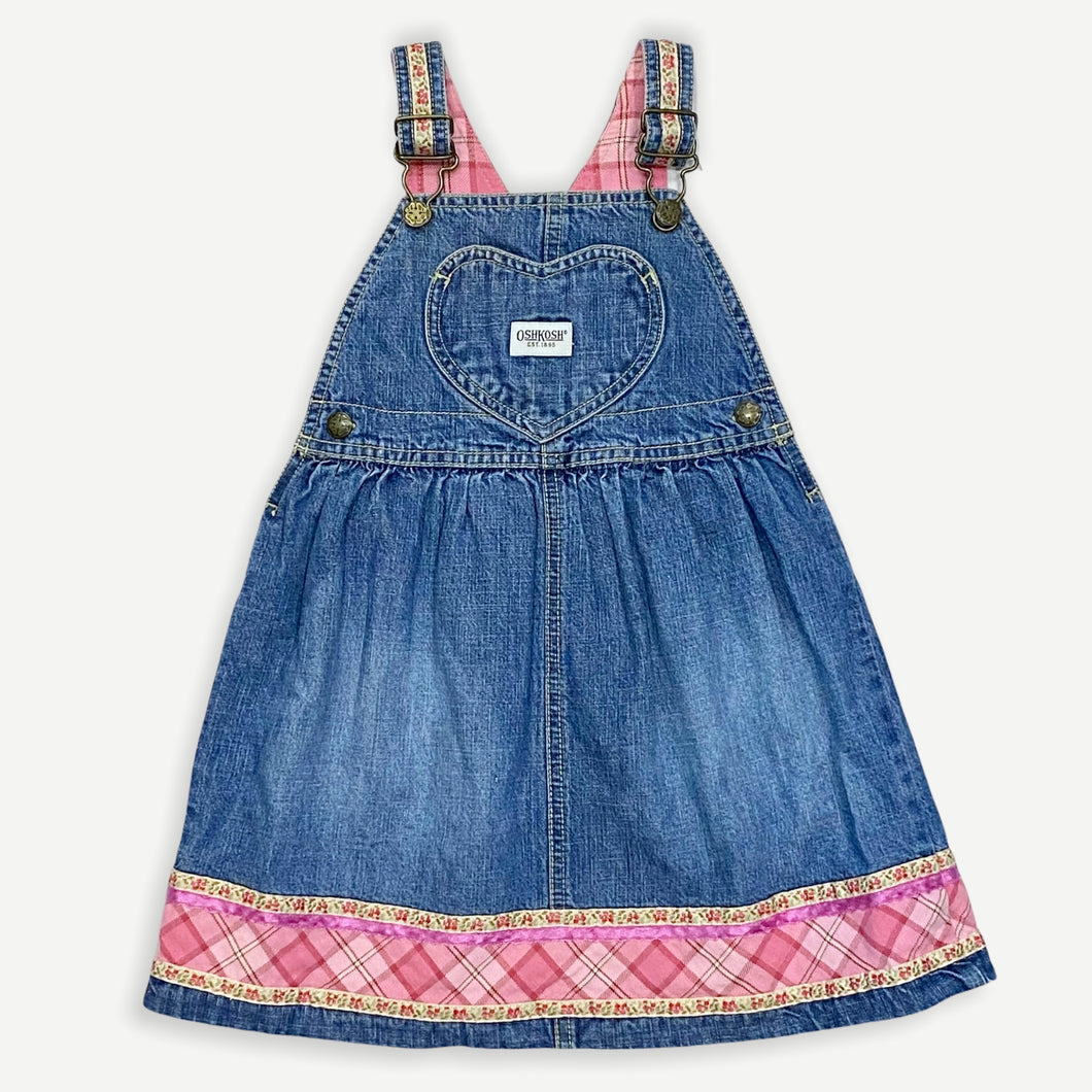 Oshkosh Heart Pocket Denim Dress 3T