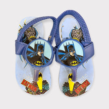 Load image into Gallery viewer, Vintage 1991 Dc Comics Inc. Batman Strap Flip Flops Size 9
