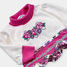 画像をギャラリービューアに読み込む, Vintage Carter’s Rose Embroidery Turtleneck Sweatshirts Approx 6/9M (65-70cm
