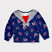 Load image into Gallery viewer, Vintage Health-Tex Nautical Sailor Long Sleeve T-shirts 3-4T (95-100cm)
