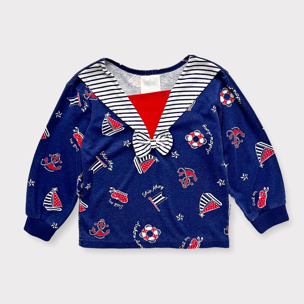 Vintage Health-Tex Nautical Sailor Long Sleeve T-shirts 3-4T (95-100cm)