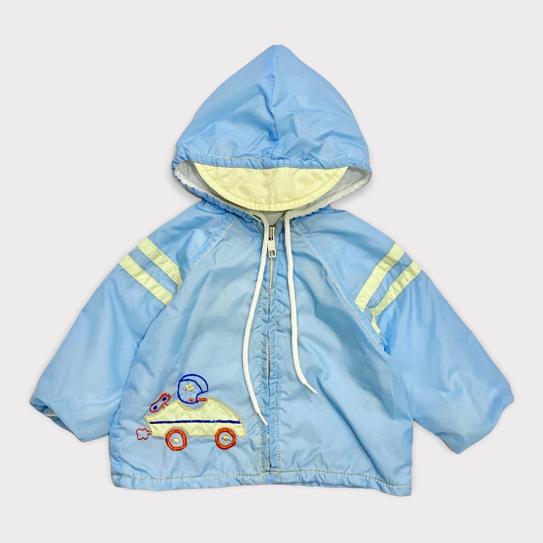 Vintage Super Car Hoodie Nylon Jacket 3-6M