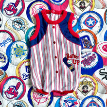 画像をギャラリービューアに読み込む, Vintage Buster Brown Baseball Embroidery Polo Tank Bubble Rompers 24M (80cm)
