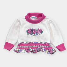 画像をギャラリービューアに読み込む, Vintage Carter’s Rose Embroidery Turtleneck Sweatshirts Approx 6/9M (65-70cm
