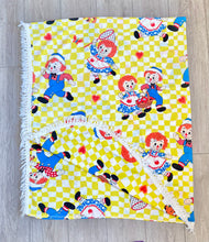 Load image into Gallery viewer, Vintage JCPenny Raggedy Ann and Andy Plaids Sheets, Cover, Rugs
