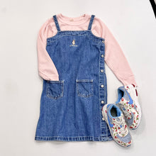 Load image into Gallery viewer, Y2K Ralph Lauren Bear Denim Dress 6X (120-130cm)
