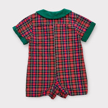 Load image into Gallery viewer, Vintage Chabre Plaid Rompers/Shortall 12M (70-75cm)
