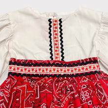 Load image into Gallery viewer, Vintage Martha’s Miniatures Bandana Design Maxi Dress Approx 12-18M
