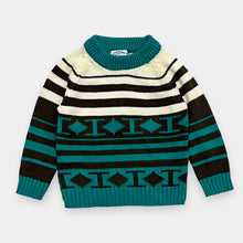 Load image into Gallery viewer, Vintage Little Funky Knits Aztec Sweater Approx 9/12M (70-75cm)
