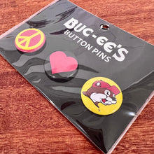 画像をギャラリービューアに読み込む, BUC-EE’S Button Pins/ バッキーズ 缶バッチ 3個セット
