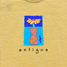 Load image into Gallery viewer, Vintage Antigua Flower Paint Art T-shirts Yellow 6M
